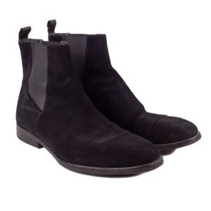 BALENCIAGA BLACK SUEDE LEATHER CHELSEA BOOTS